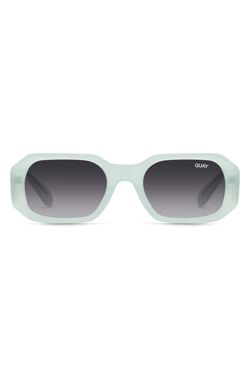 Quay Hyped Up 38mm Gradient Square Sunglasses In Blue