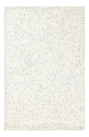 Shop Lucky Brand Calafia Chunky Knit Throw Blanket In White/black