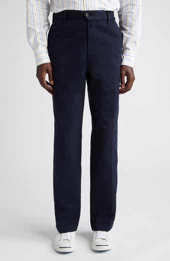 Drake's Flat Front Cotton Drill Trousers | Nordstrom