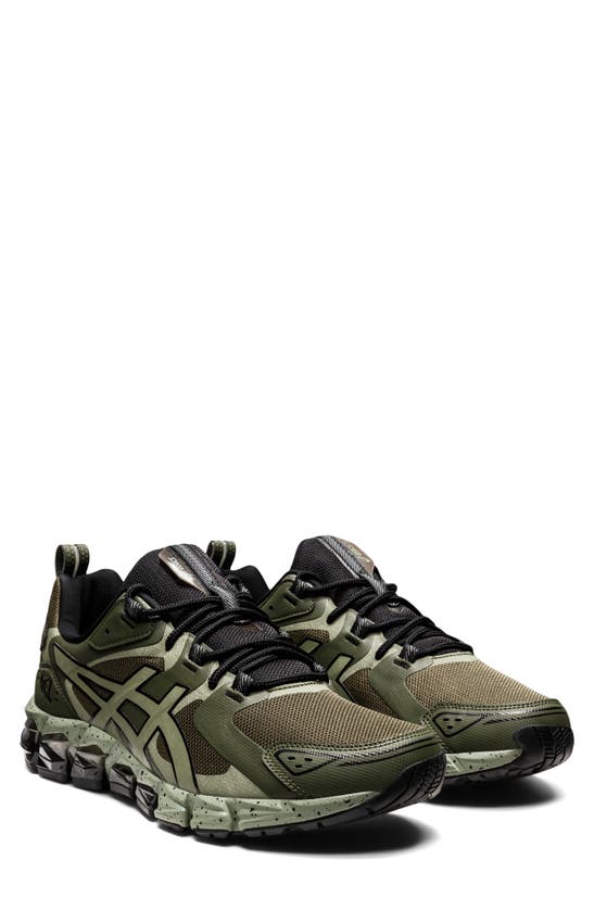 Asics Gel-quantum 180 6 Sneaker In Olive Canvas/ Lichen Green