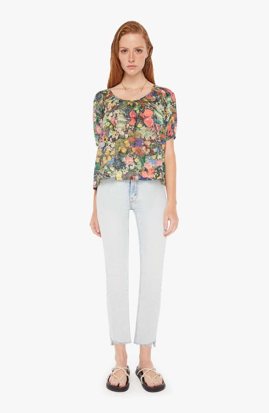 Shop Mother The Garden Party Tie Back Peasant Top In Pretty As A Picture