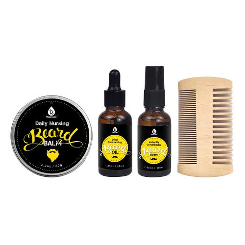 Pursonic Beard Care Grooming Kit In Multicolor