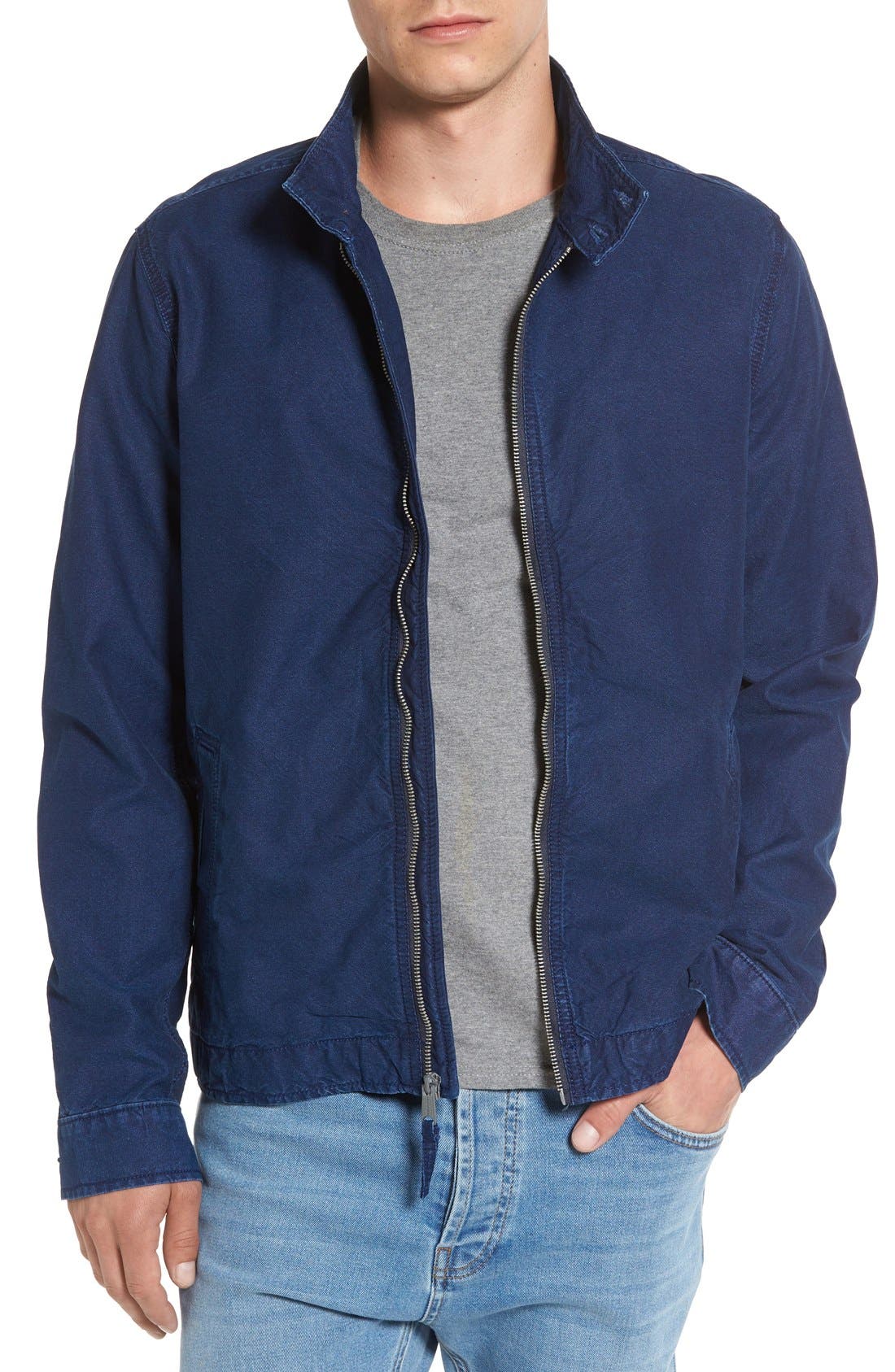 denim harrington jacket