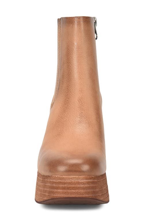 Kork-ease ® Platform Bootie In Brown Fullgrain