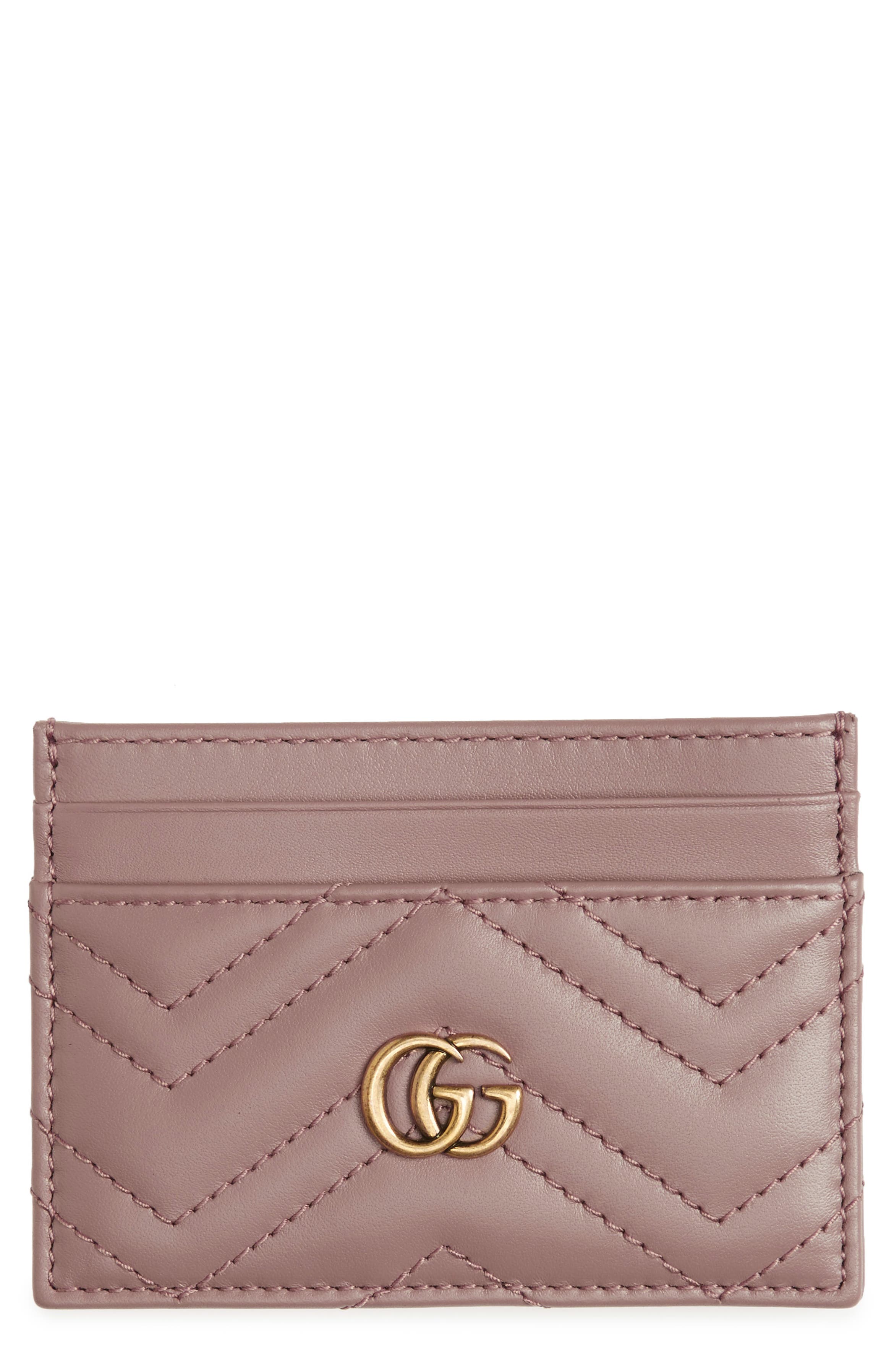 Gucci Matelassé Leather Card Case | Nordstrom