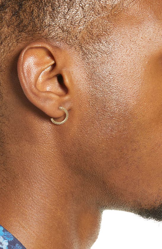 Nordstrom Pavé Huggie Hoop Earrings In Clear- Gold