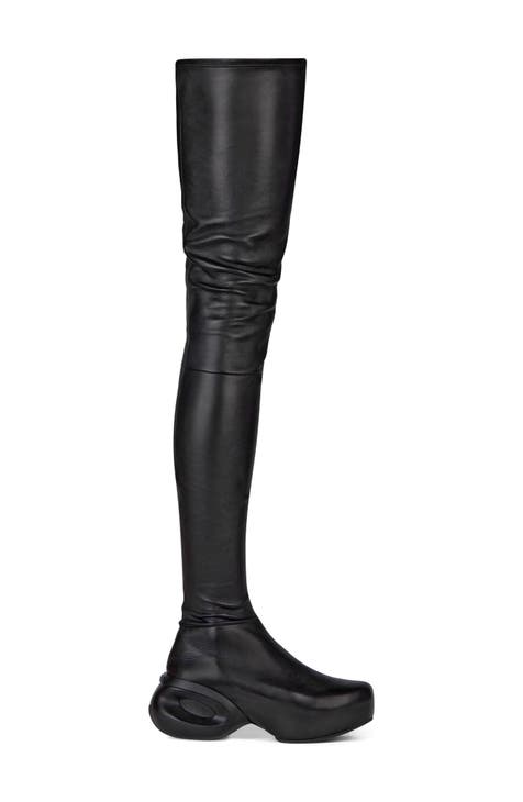 Top 70+ imagen givenchy over the knee boots
