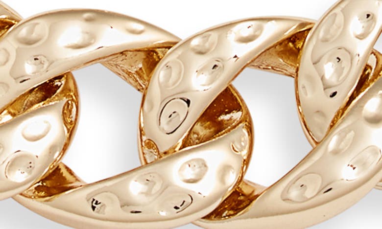 Shop Nordstrom Hammered Curb Chain Bracelet In Gold