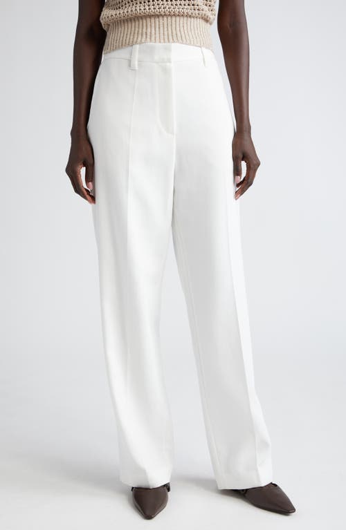 Brunello Cucinelli Cotton Twill Straight Leg Pants C4171 Off White at Nordstrom, Us