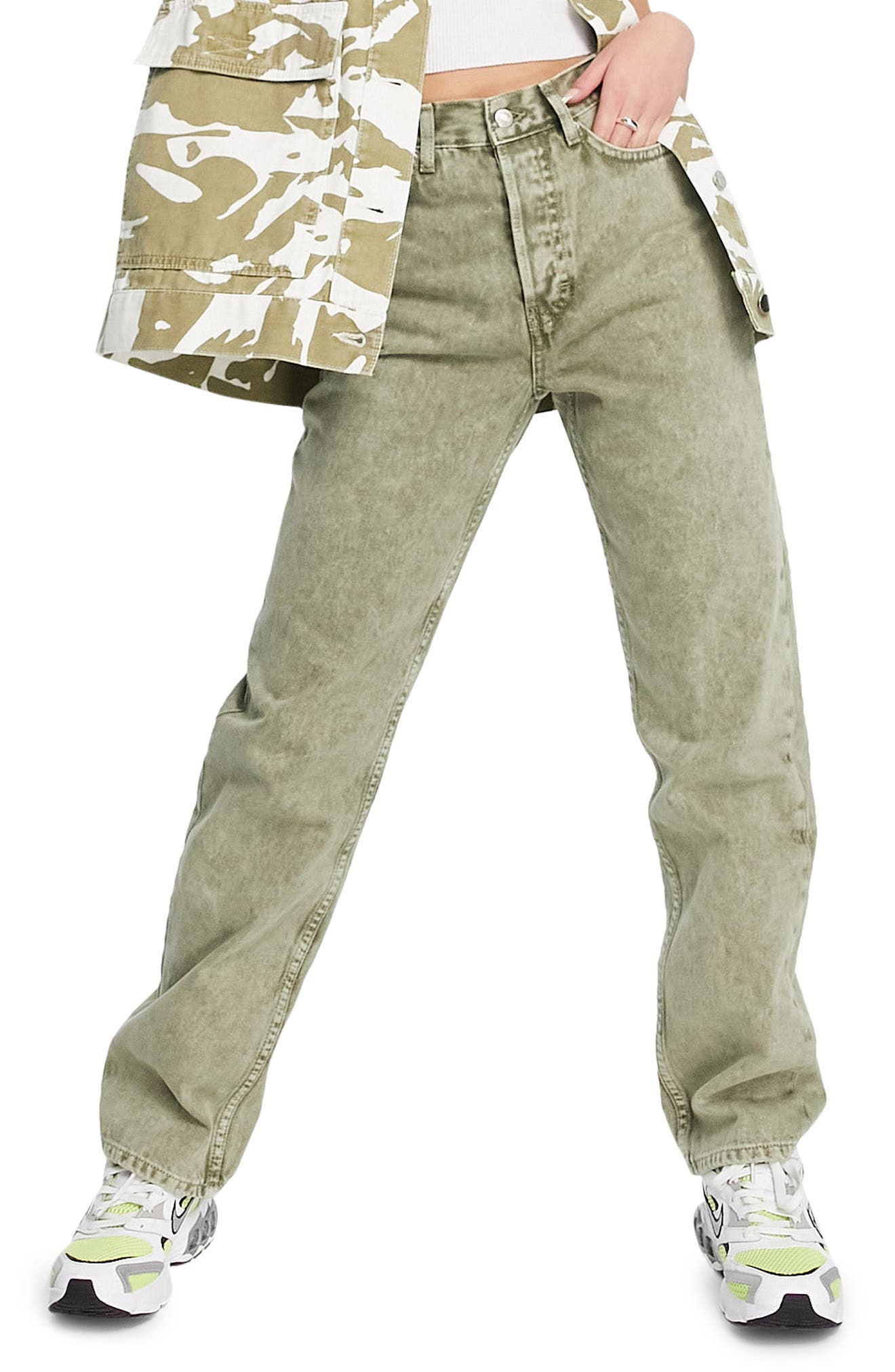 Topshop Straight Leg Dad Jeans | Nordstrom