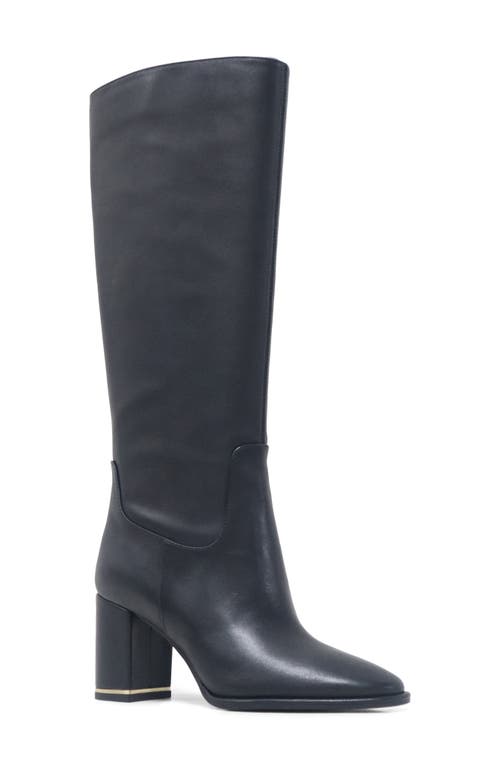 Kenneth Cole Yvonne Knee High Boot In Black Leather