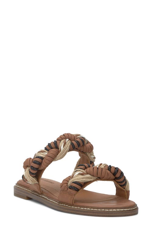 Lucky Brand Kabrina Slide Sandal in Natural Mult Txlbrd 