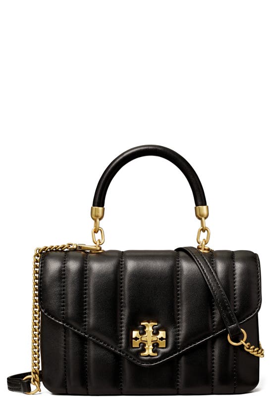 Tory Burch Mini Kira Top Handle Bag In Black | ModeSens