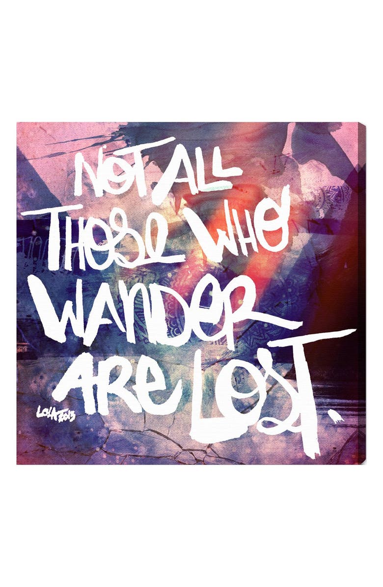 Oliver Gal Not All Those Who Wander Are Lost Wall Art Nordstrom
