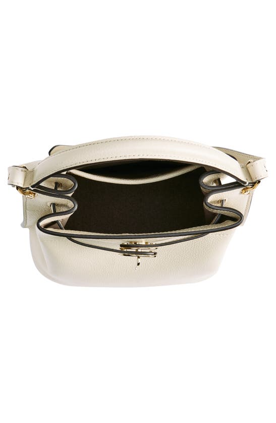 Shop Mulberry Islington Leather Bucket Bag In Chalk