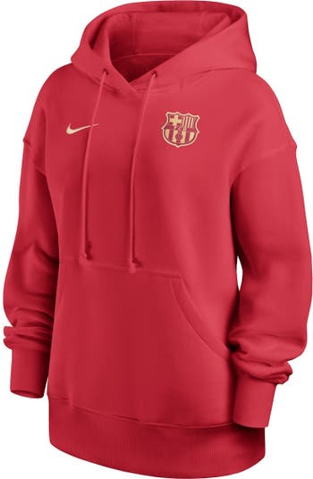 Red nike best sale women hoodie