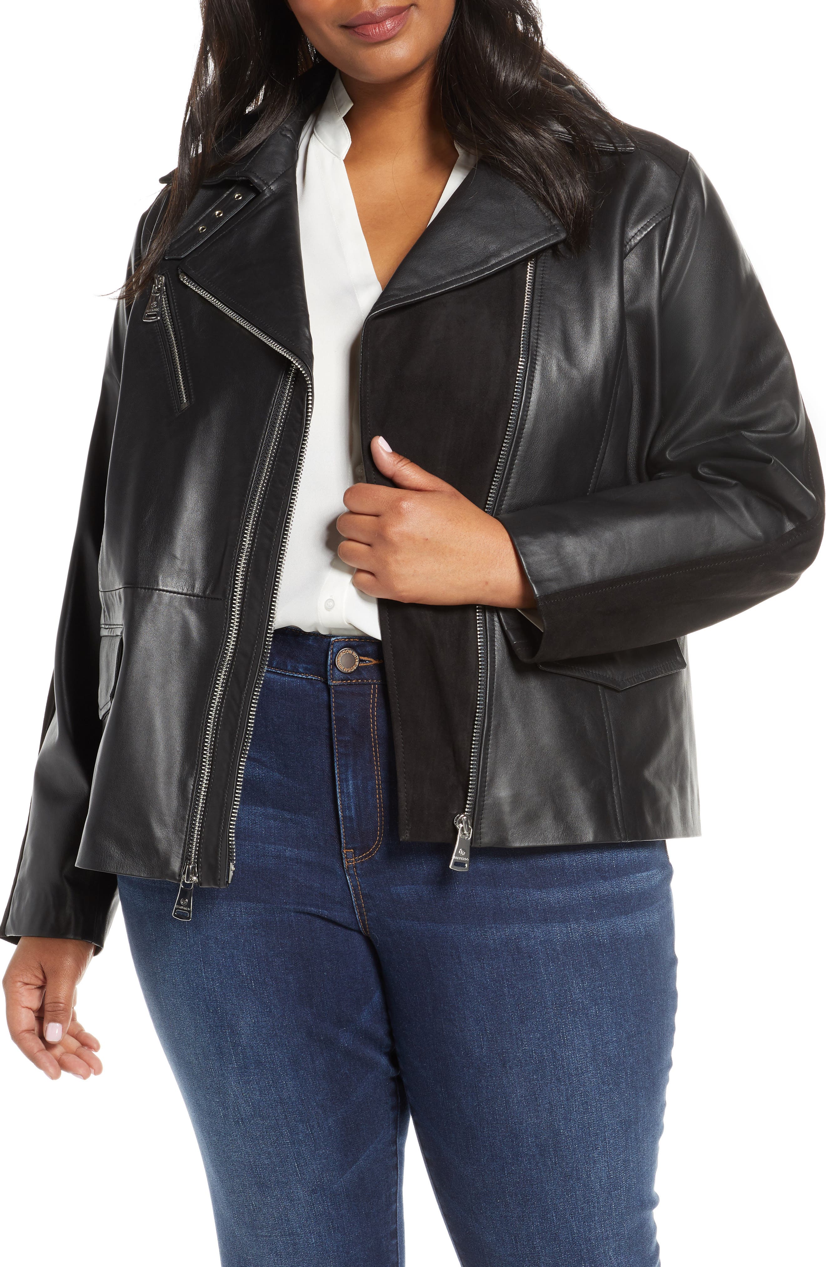 bernardo suede leather jacket