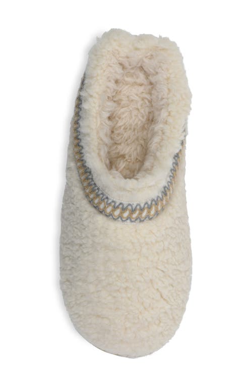 Gaahuu Faux Shearling Lined Slipper In Natural