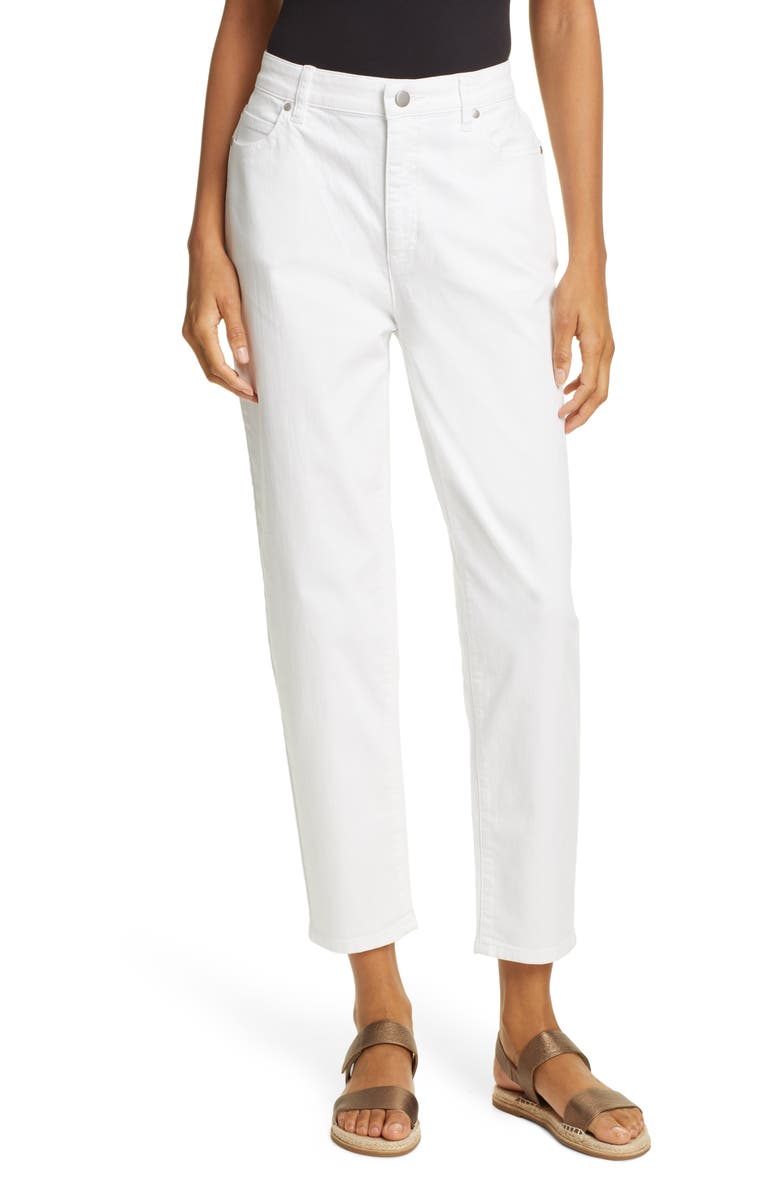 Eileen Fisher High Waist Tapered Ankle Jeans | Nordstrom
