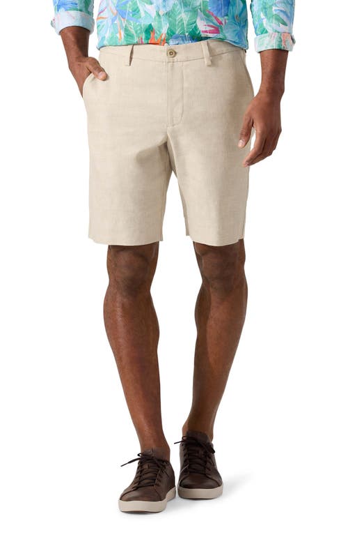 Tommy Bahama Lahaina Bay Flat Front Linen Blend Shorts at Nordstrom,