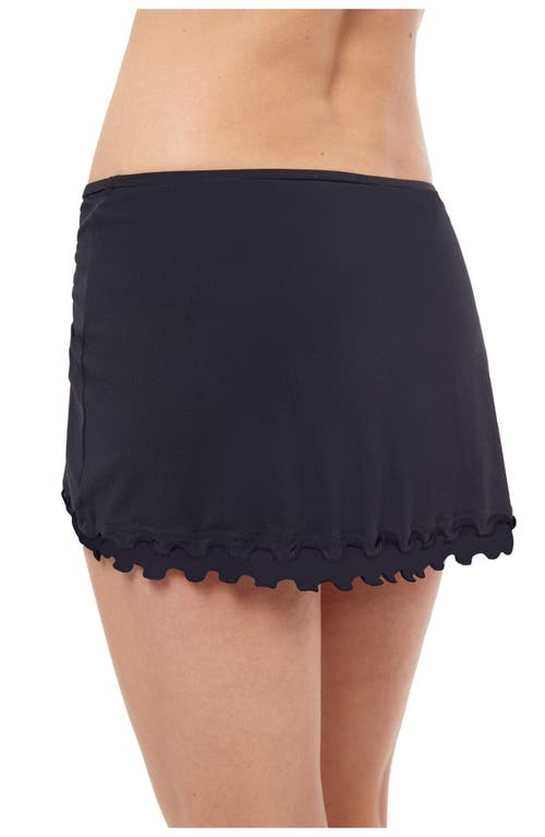 Profile By Gottex Tutti Frutti Side Slit Skirted Swim Bottom In Black