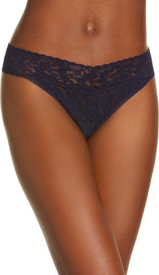 Signature Lace Low Rise Thong - Primary Colours