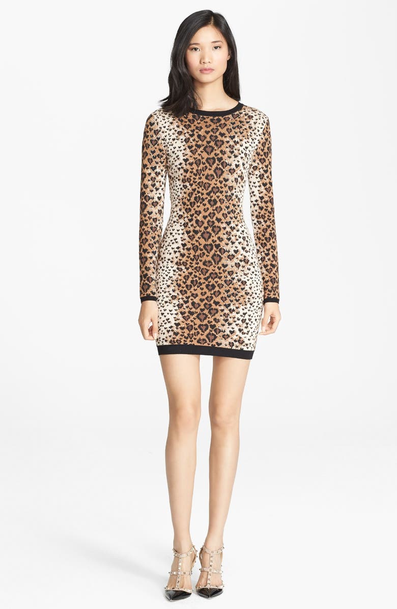 RED Valentino Leopard Jacquard Knit Dress | Nordstrom