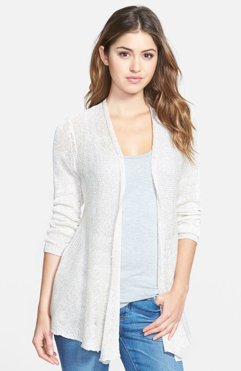 NIC+ZOE 'Soft Sparkle' Open Front Cardigan | Nordstrom