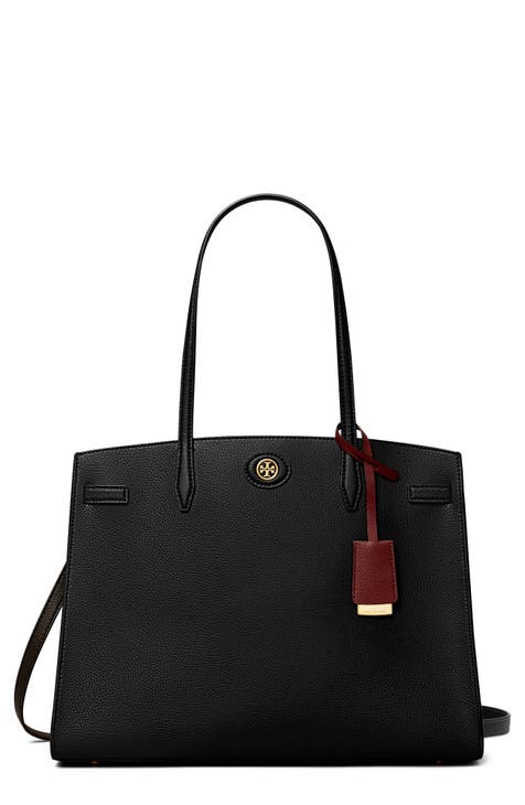 Black tory burch satchel hotsell