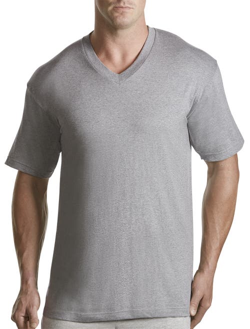 Harbor Bay 3-pk. V-neck T-shirts In Grey