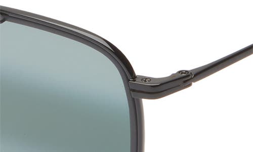 Maui Jim 53mm Polarized Navigator Sunglasses In Black Black Grey