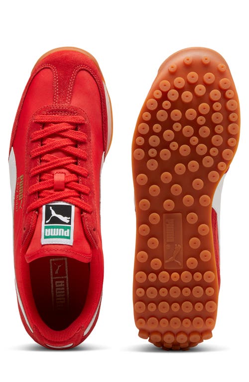 Shop Puma Easy Rider Sneaker In  Red- White