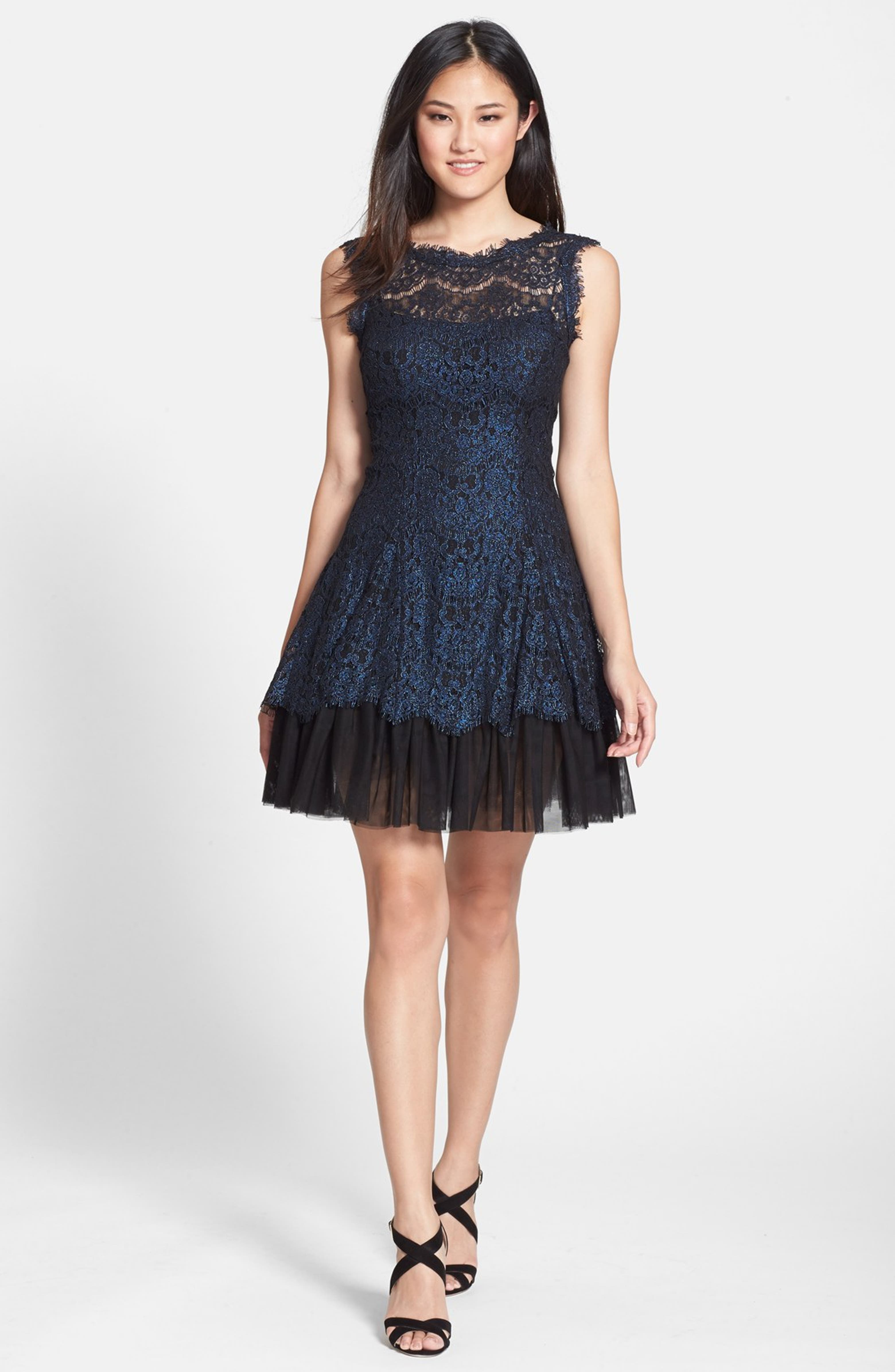 Betsey & Adam Lace Fit & Flare Dress | Nordstrom