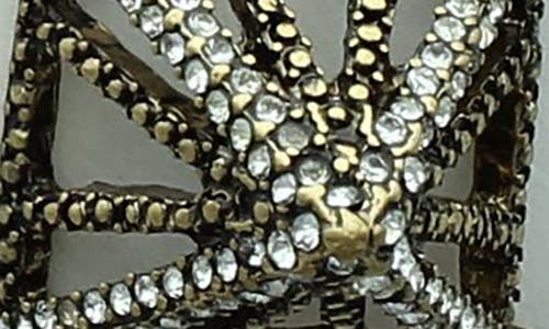 Olivia Welles Ava Pyramid Bracelet In Gold/clear