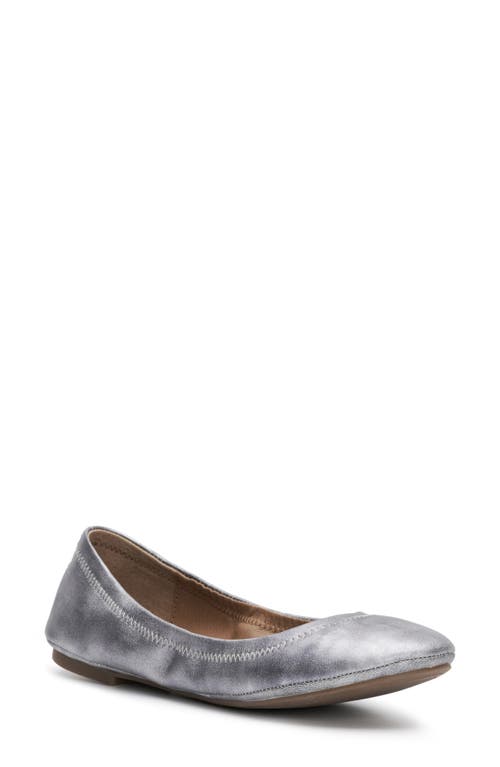 Lucky Brand 'Emmie' Flat in Pewter 92