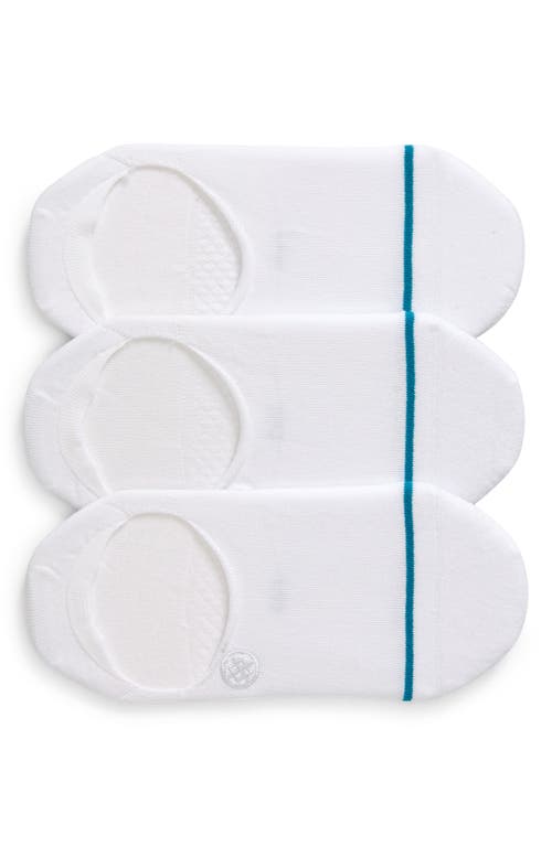 Icon 3-Pack No-Show Liner Socks in White