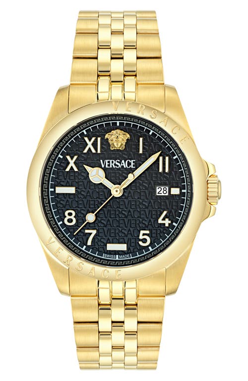 Versace Anteo Watch, 41mm In Ip Yellow Gold