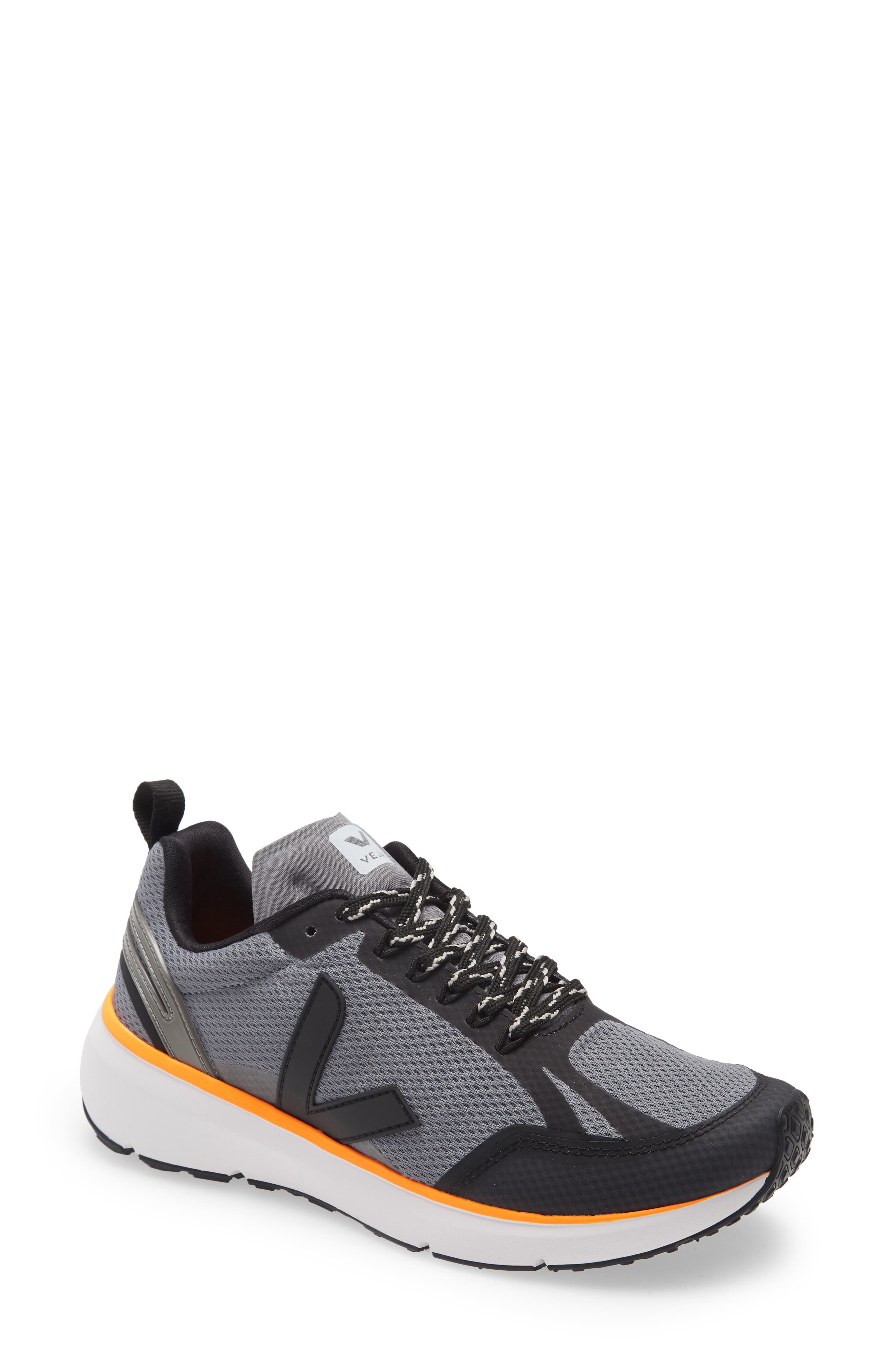 Veja Condor Sneaker In Concrete/black/neon