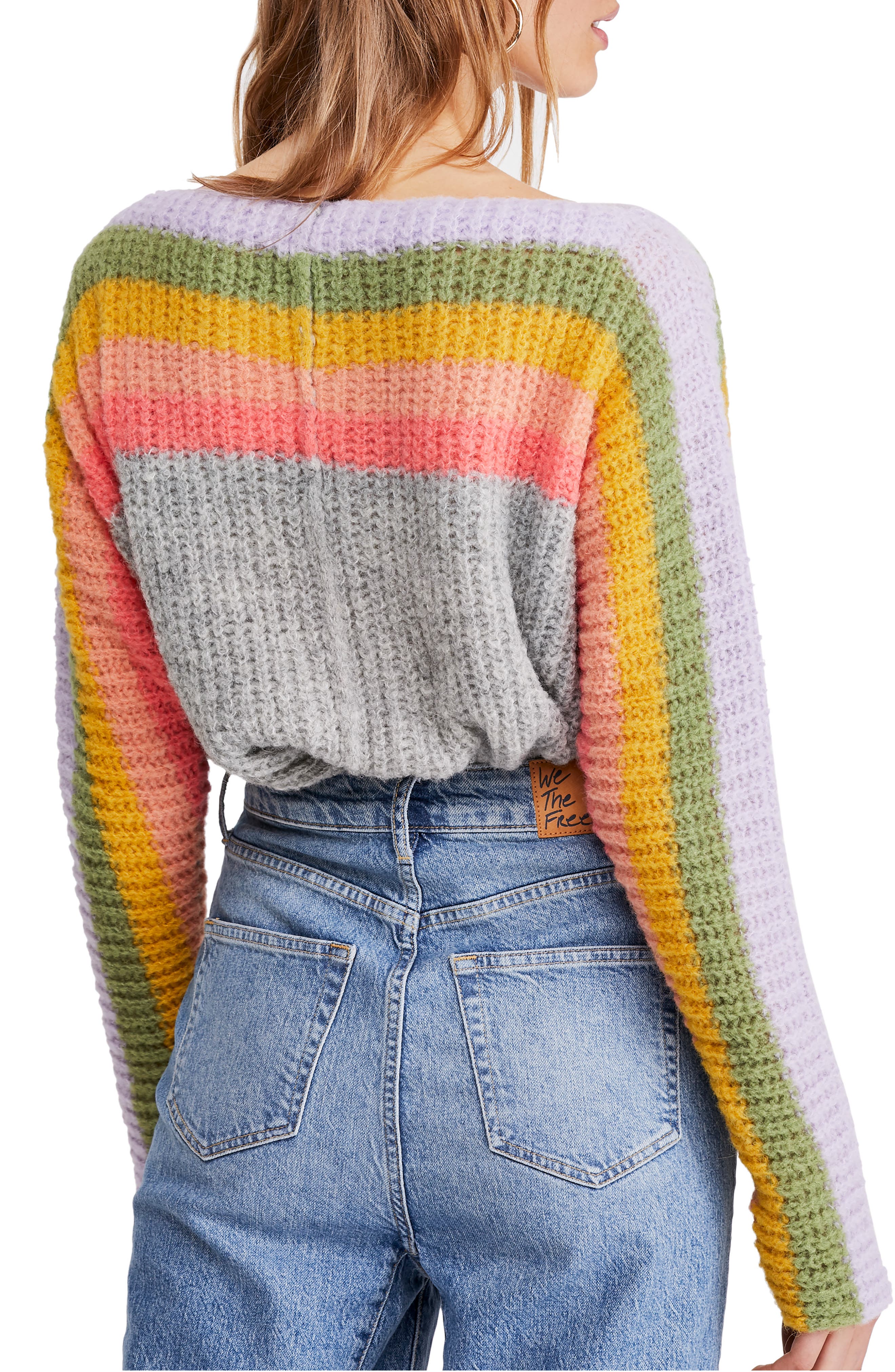 free people rainbow cardigan