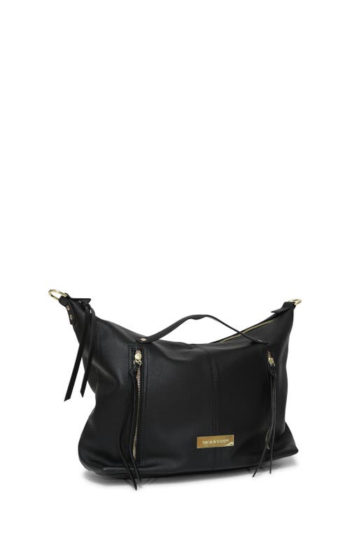 Belle & Bloom For Your Love Zip Front Handbag In Black
