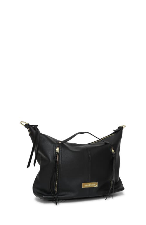 Shop Belle & Bloom For Your Love Zip Front Handbag In Black