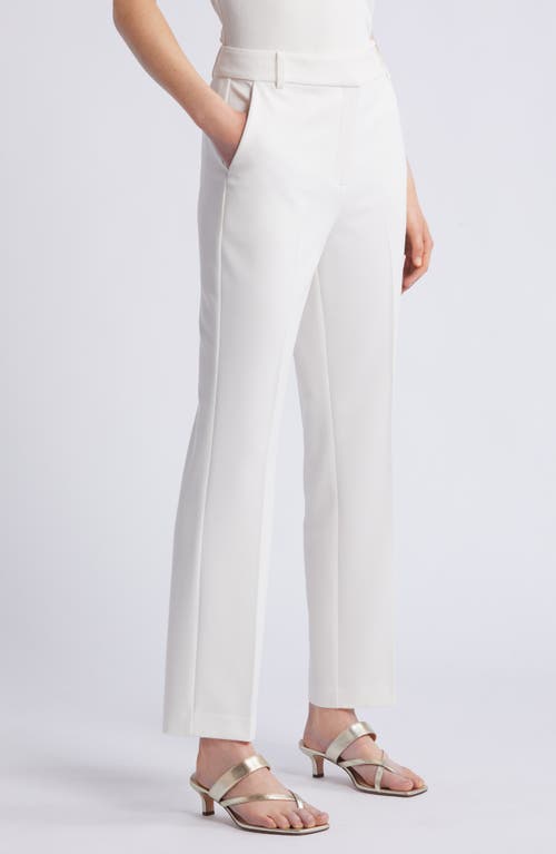 Shop Nordstrom Bootcut Trousers In Ivory Cloud