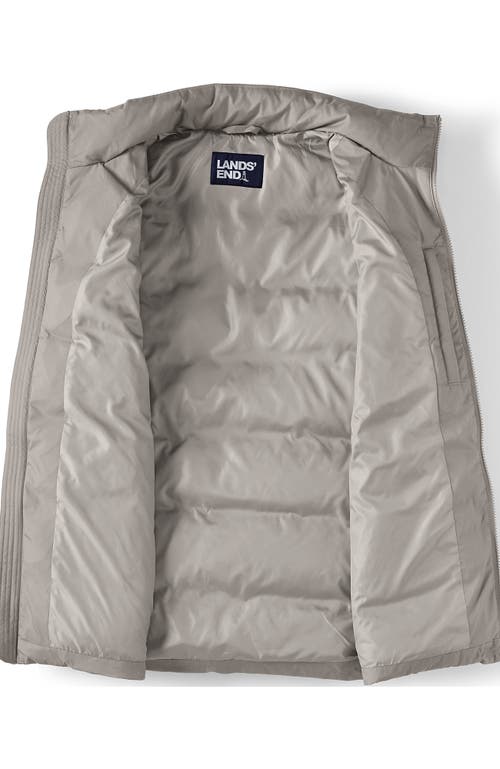 Lands' End Wide Channel 600 Down Puffer Jacket In Birch Gray