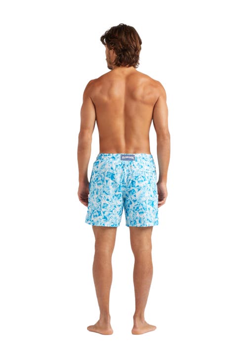 VILEBREQUIN ICED TURTLES LIGHT FABRIC SWIM SHORTS 