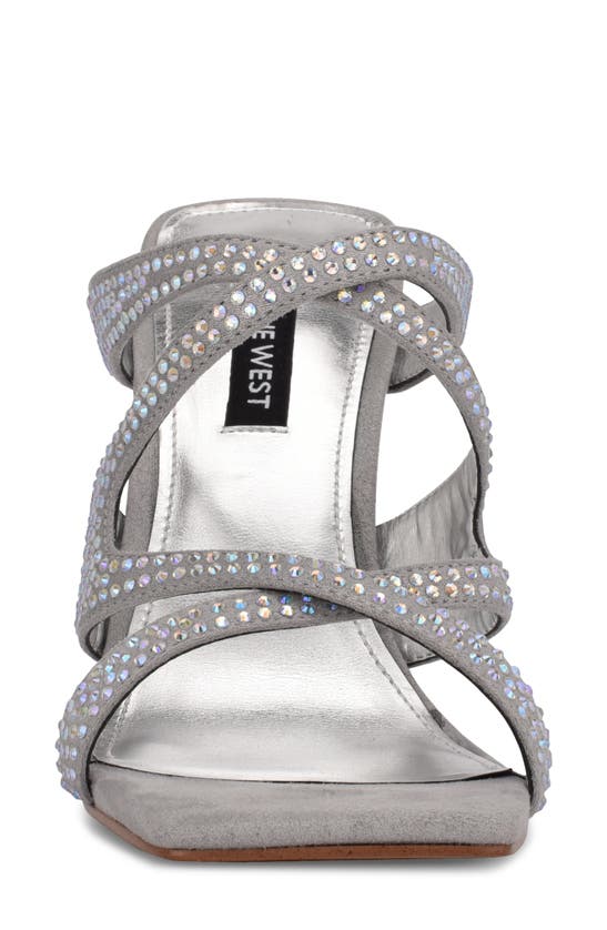Nine West Adyson Sandal In Light Grey