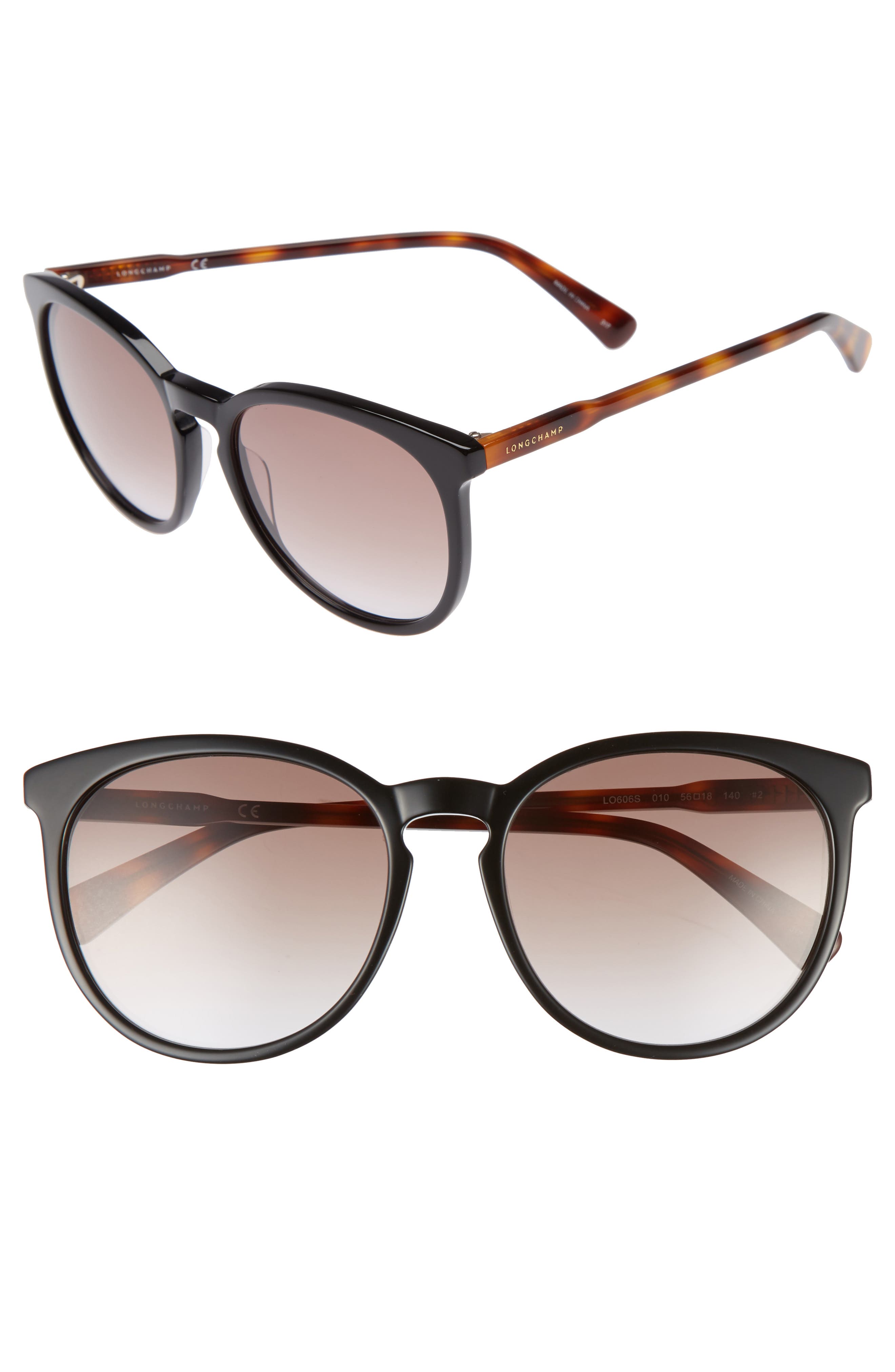 Longchamp 56mm Round Sunglasses Nordstrom