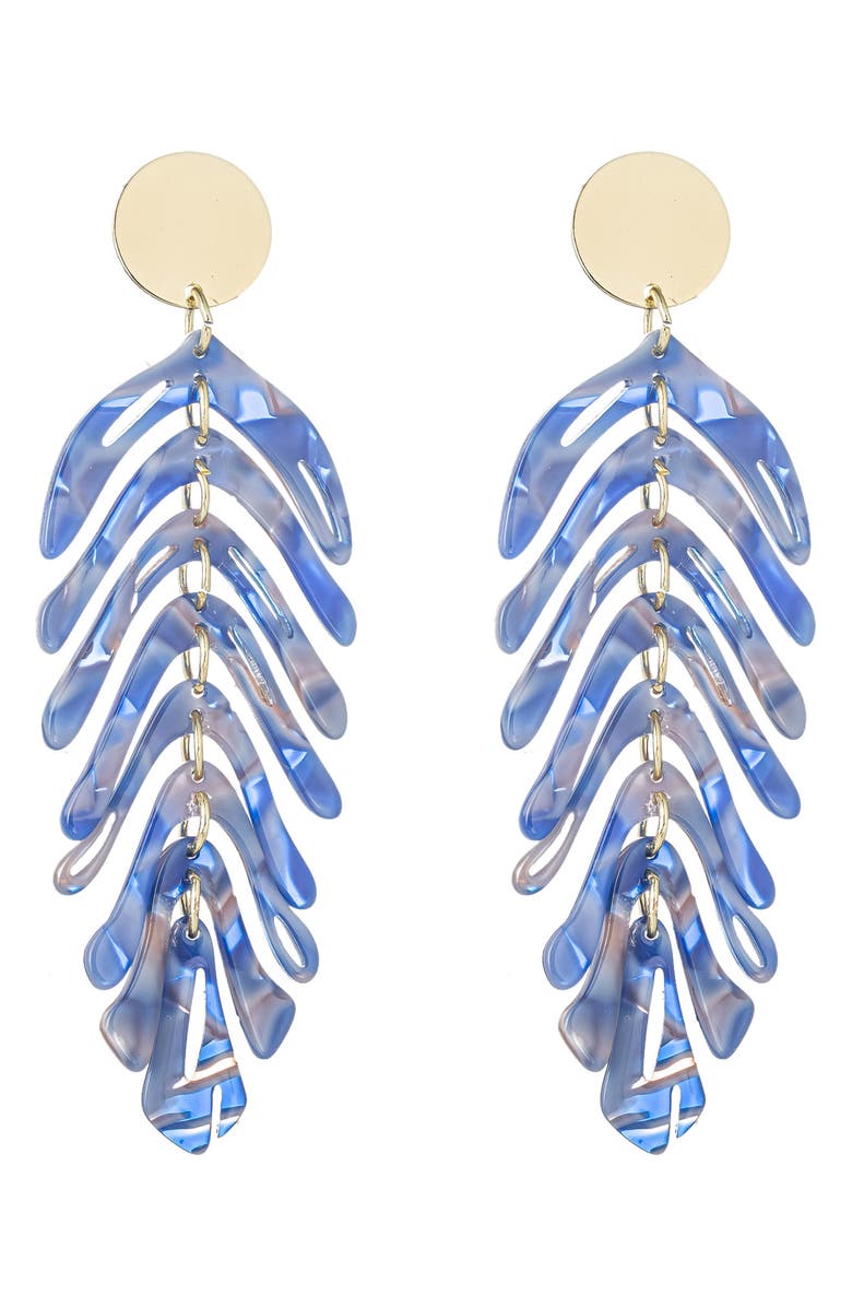 Eye Candy Los Angeles Linda Blue Acrylic Leaf Drop Earrings Nordstromrack Eye Candy Los Angeles Linda Blue Acrylic Leaf Drop Earrings Nordstromrack