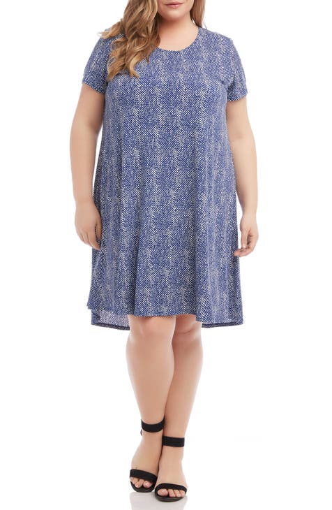 Tunique Karen Kane Imprimé Paisley Rose - Taille 2X Plus - Manches Courtes - Neuf Avec Étiquette