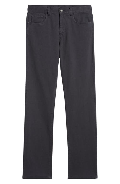 Shop Canali Trim Fit Stretch Denim Jeans In Dark Blue