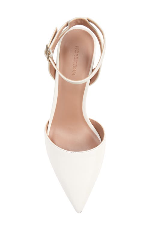 Nordstrom Pearla Ankle Strap Pump In Ivory Cream